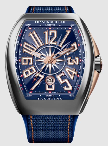 Review 2022 Franck Muller Vanguard Yachting Replica Watch V 45 SC DT YACHTING STG AC - Click Image to Close